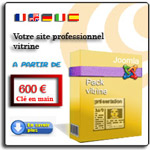 réalisation d'un site internet vitrine, réalisation d'un site internet joomla 